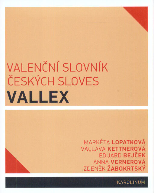 Valenční slovník českých sloves VALLEX
