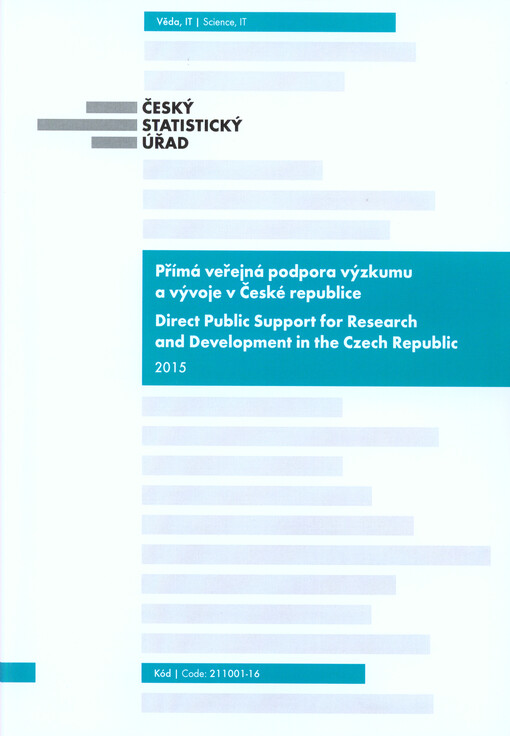 Přímá veřejná podpora výzkumu a vývoje v České republice 2015