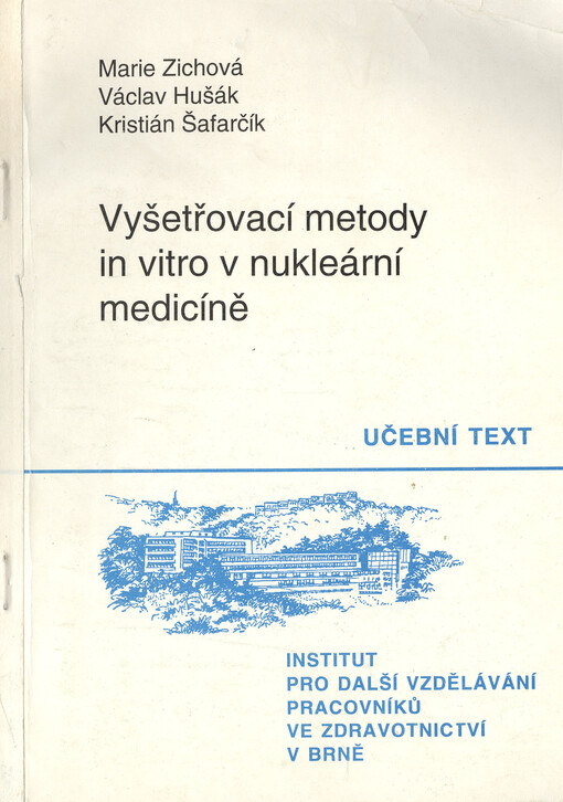 Vyšetřovací metody in vitro v nukleární medicíně