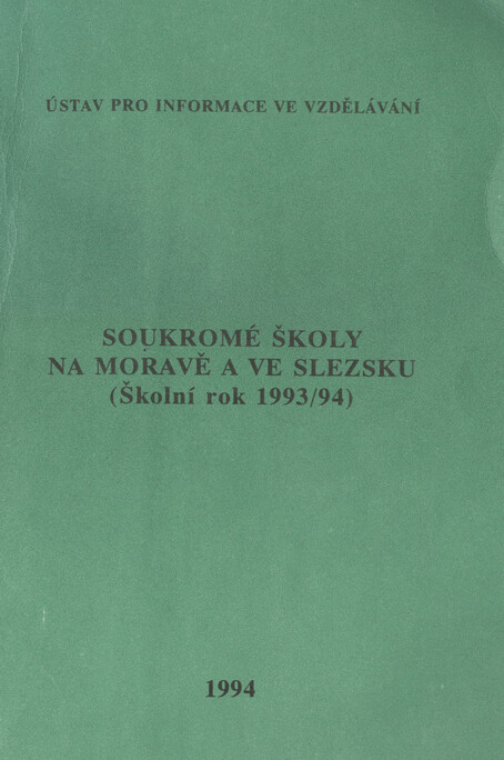 Soukromé školy na Moravě a ve Slezsku: Školní rok 1993/94
