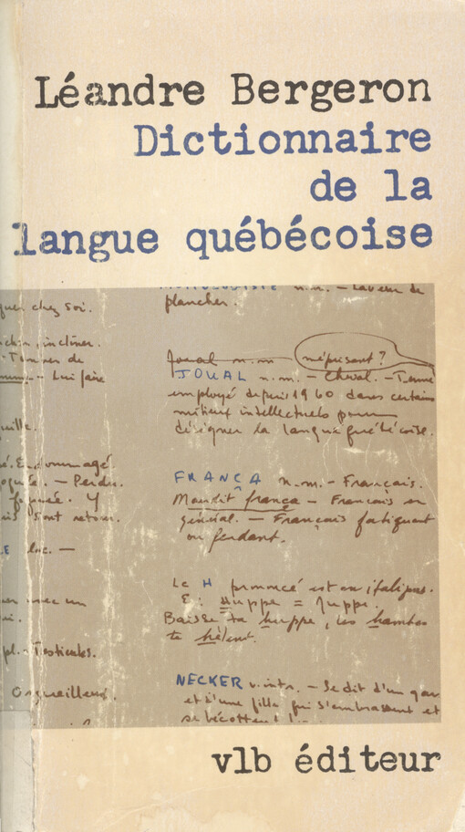 Dictionnaire de la langue québécoise