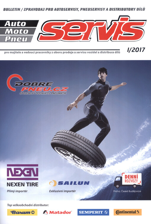 Auto/moto/pneu servis : bulletin/zpravodaj pro autoservisy, pneuservisy a distributory dílů : pro majitele a vedoucí pracovníky z oboru prodeje a servisu vozidel a distribuce dílů