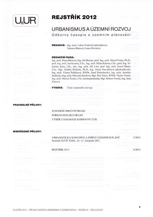  Rejstřík 2012
