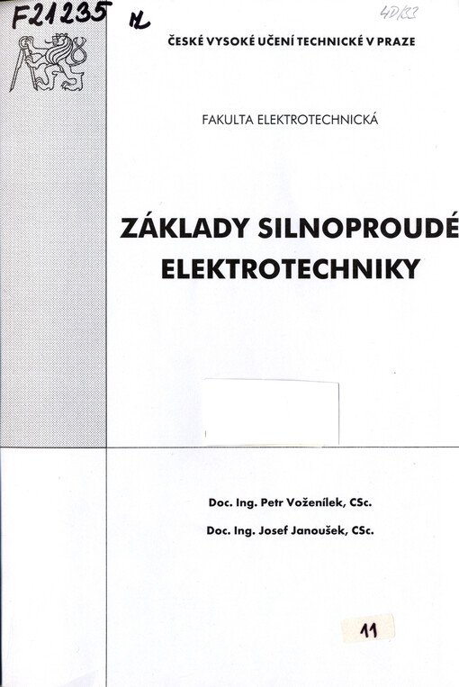 Základy silnoproudé elektrotechniky