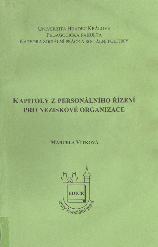 Kapitoly z personálního řízení pro neziskové organizace