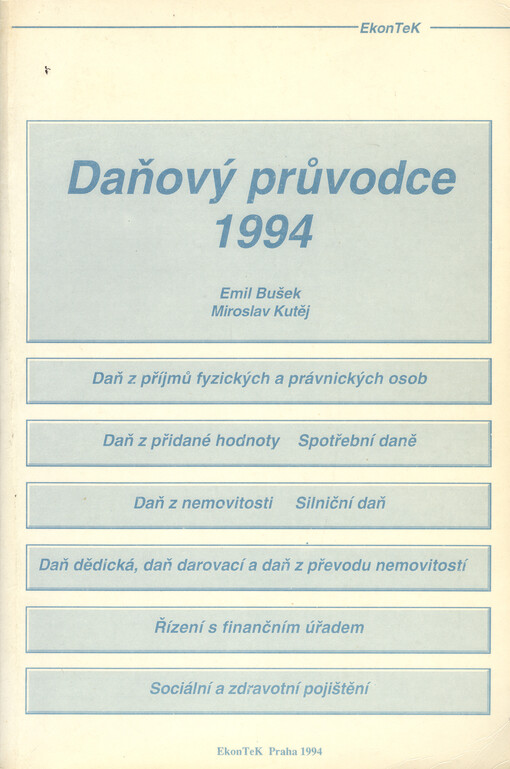 Daňový průvodce 1994
