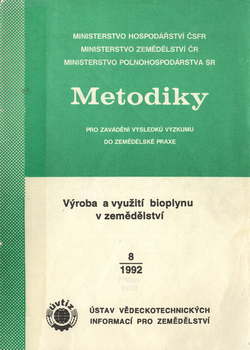 Výroba a využití bioplynu v zemědělství