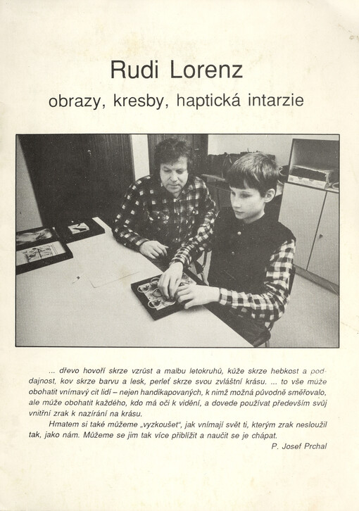 Rudi Lorenz : Obrazy, kresby, haptická intarzie : [Inform. publ.]