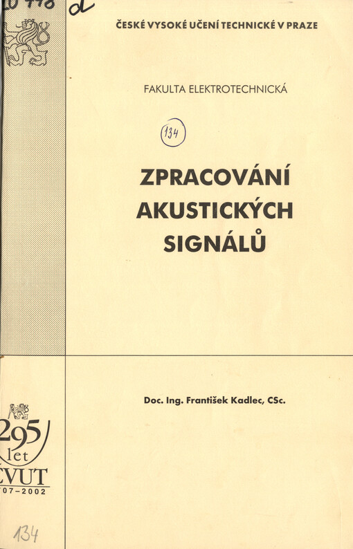 Zpracování akustických signálů 