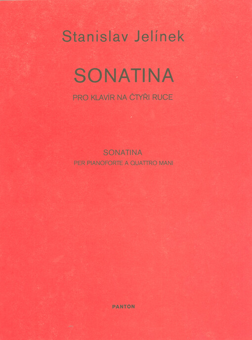 Sonatina :pro klavír na čtyři ruce : 1983