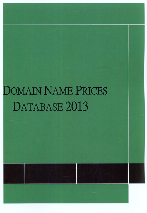 Domain name prices database