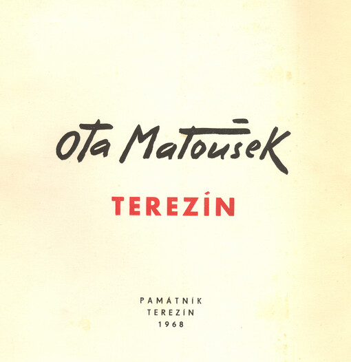 Ota Matoušek  - Terezín