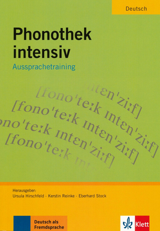 Phonothek intensiv :Aussprachetraining
