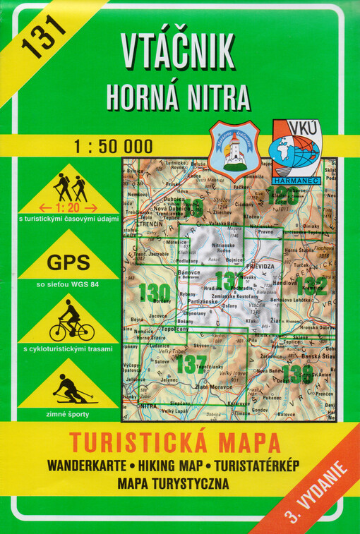 Vtáčnik Horná Nitra : turistická mapa