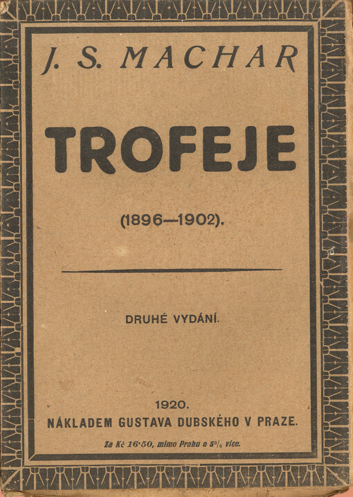 Trofeje :1896-1902 : Feuilletony