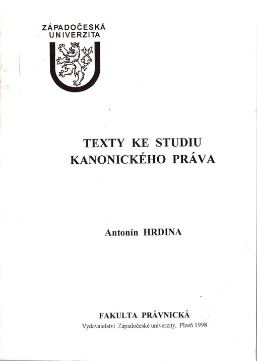 Texty ke studiu kanonického práva
