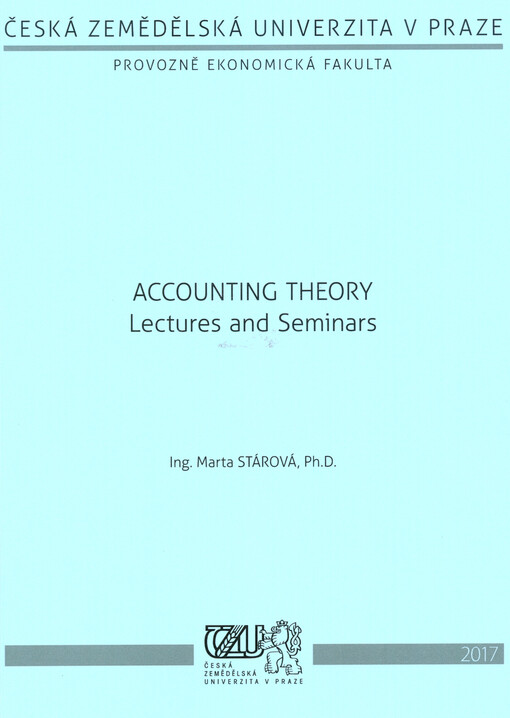 Accounting Theory - Lectures and Seminars