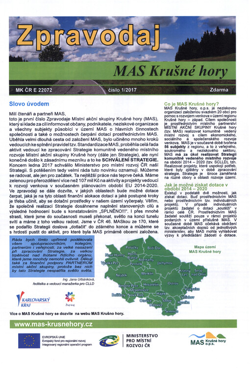 Zpravodaj MAS Krušné hory