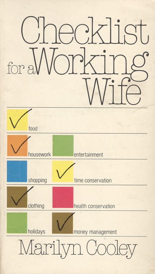 Checklist for a working wife