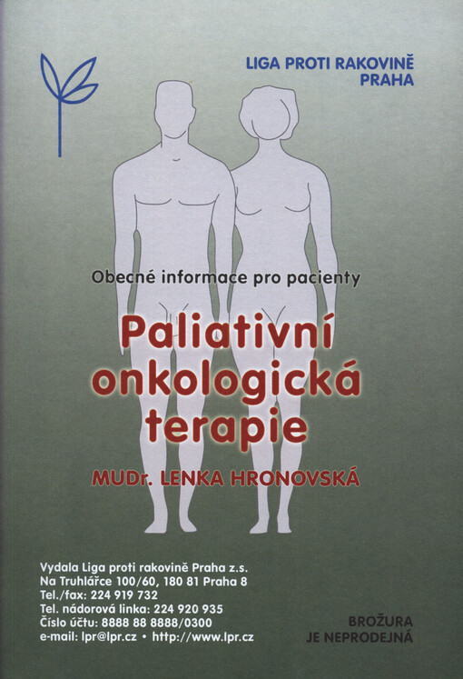 Paliativní onkologická terapie : obecné informace pro pacienty