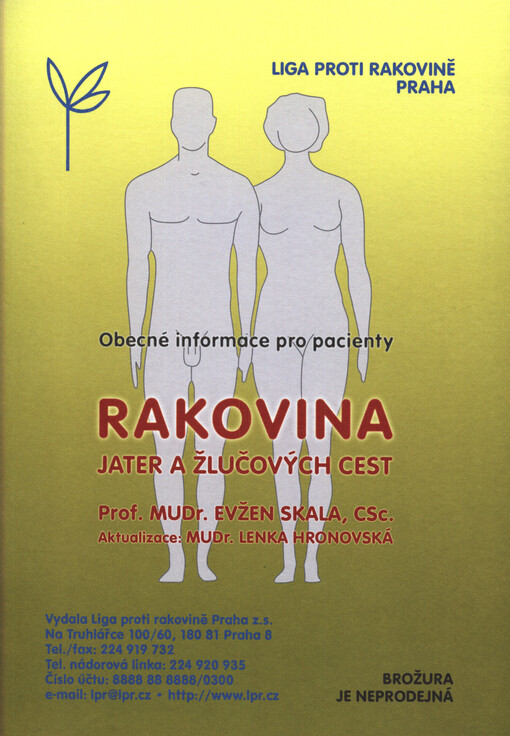 Rakovina jater a žlučových cest : obecné informace pro pacienty