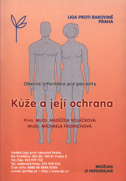 Kůže a její ochrana : obecné informace pro pacienty