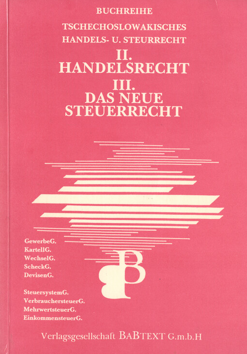 Handelsrecht ; Das neue Steuerrecht