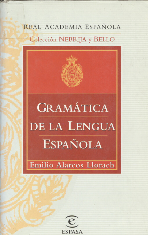 Gramática de la lengua española