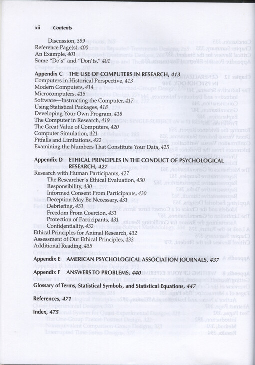 Experimental psychology : methods of research