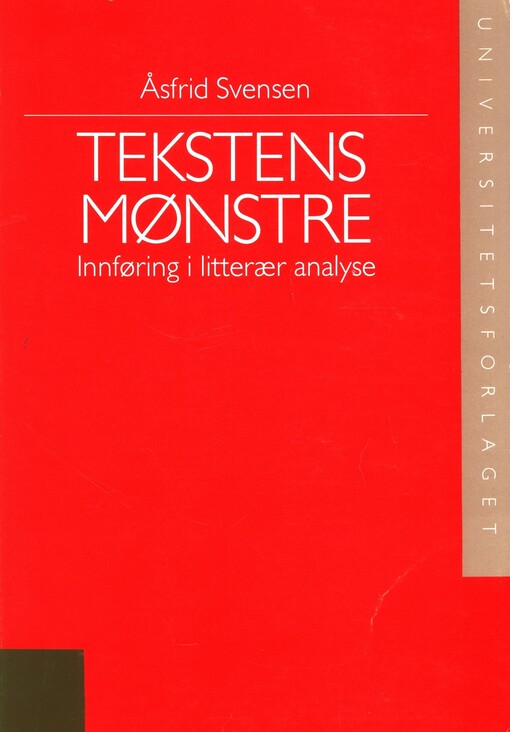 Tekstens mønstre :innføring i litterær analyse