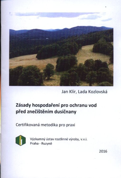 Zásady hospodaření pro ochranu vod před znečištěním dusičnany