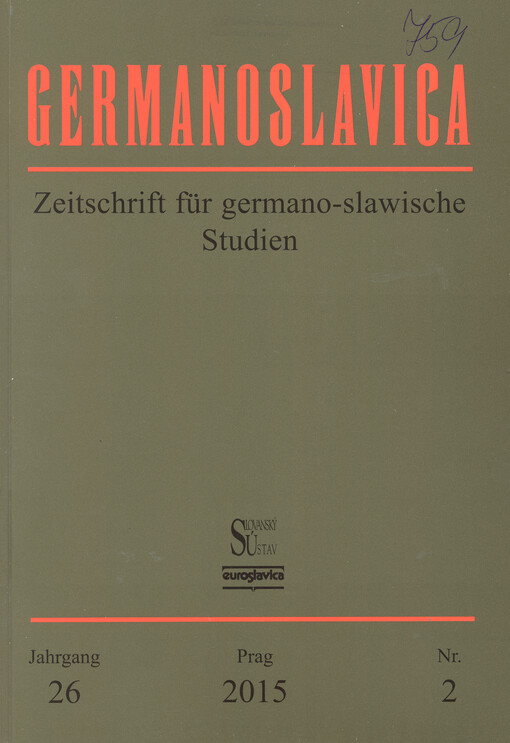 Germanoslavica : Zeitschrift für germano-slavische Studien