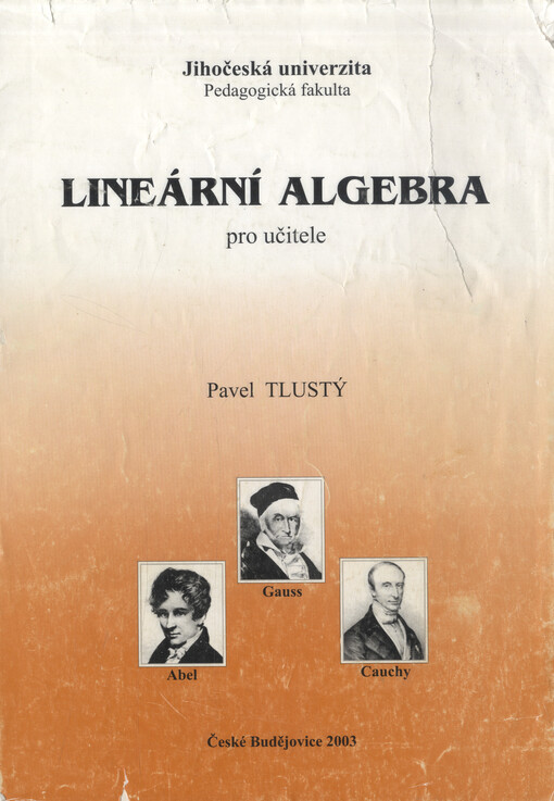 Lineární algebra pro učitele