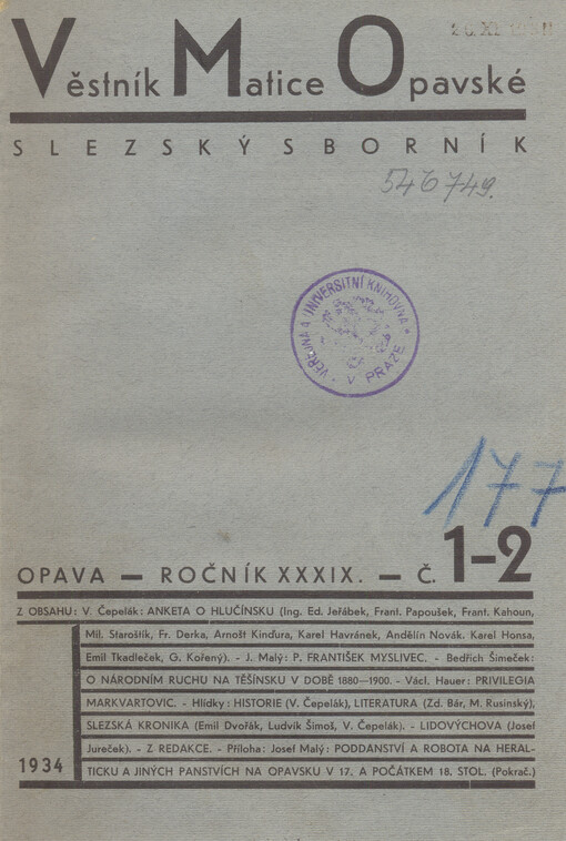 Věstník Matice Opavské