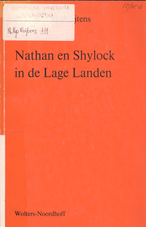Nathan en Shyllock in de Lage Landen : de Jood in het werk van de Nederlandse letterkundigen uit de negentiende eeuw.