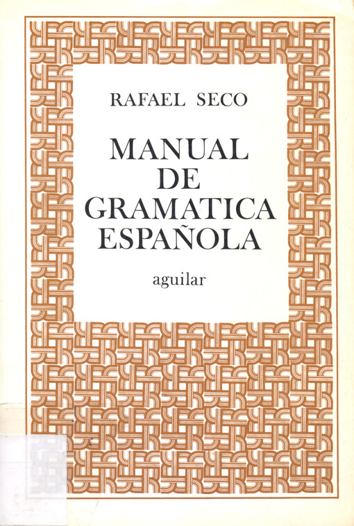 Manual de gramática española