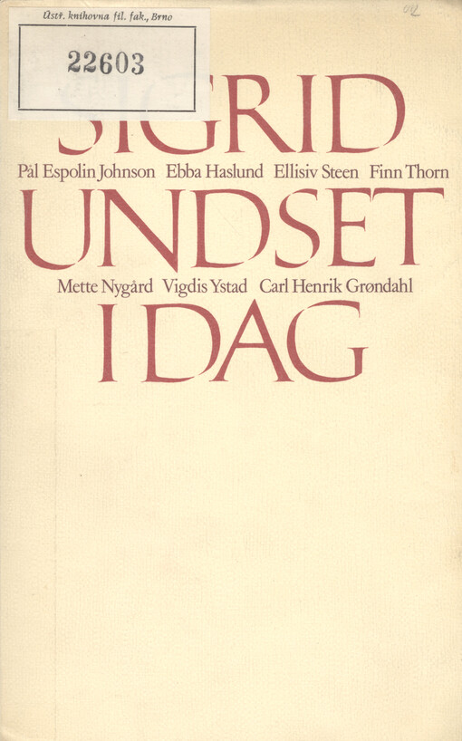 Sigrid Undset i dag
