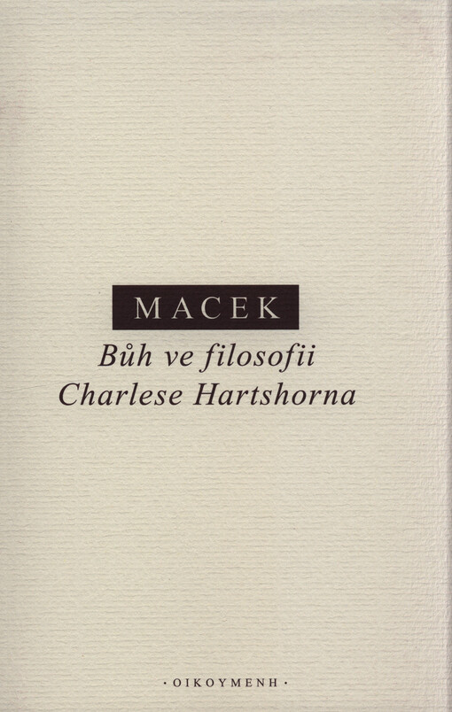 Bůh ve filosofii Charlese Hartshorna