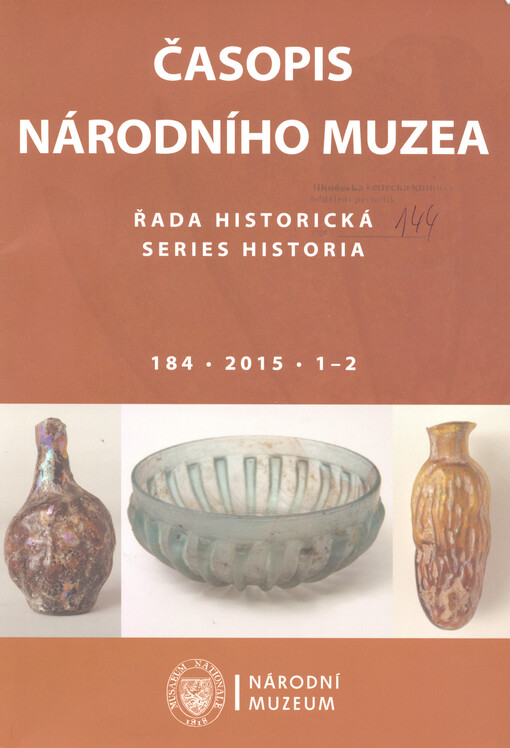 Časopis Národního muzea, řada historická, Ročník 186, číslo 3-4 (2017)