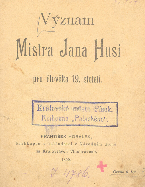 Význam Mistra Jana Husi pro člověka 19. století