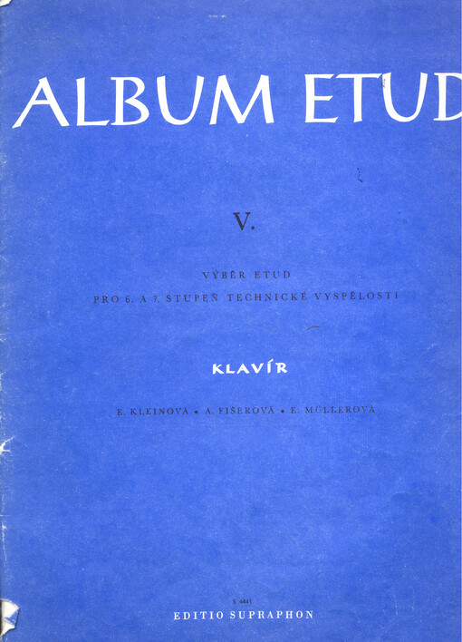 Album etud. V., Výběr etud pro 6. a 7. stupeň technické vyspělosti klavír