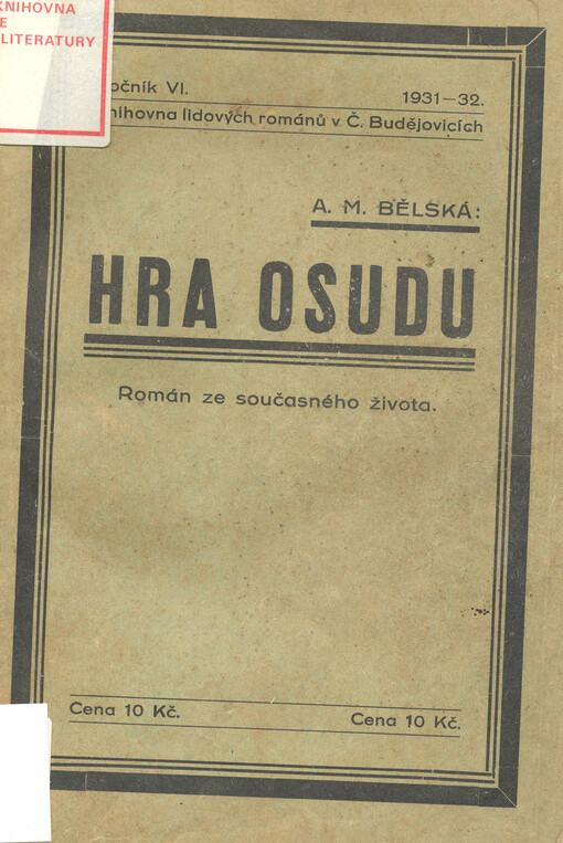 Hra osudu : román