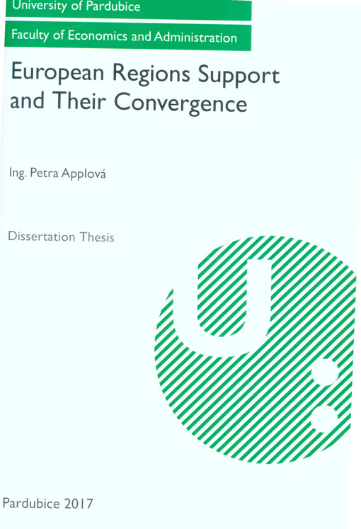European regions support and their convergence : dissertation thesis