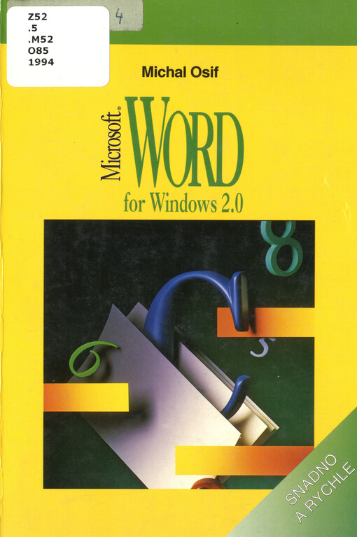 Word 2.0 for Windows :snadno a rychle