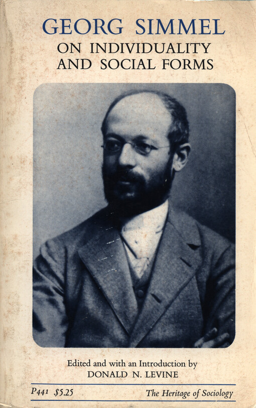 On individuality and social forms : selected writing