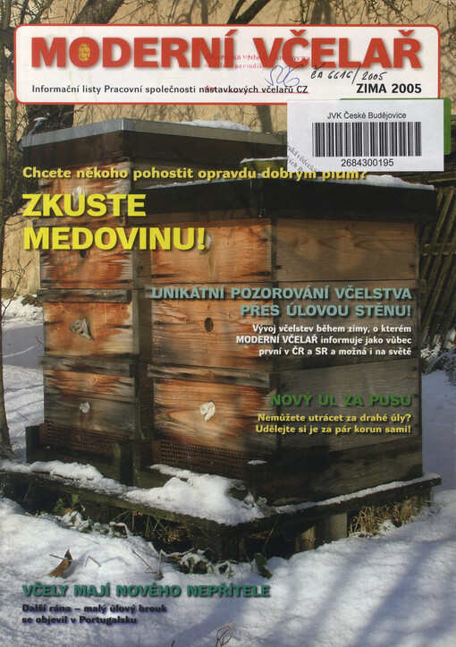 Moderní včelař : nový včelařský časopis