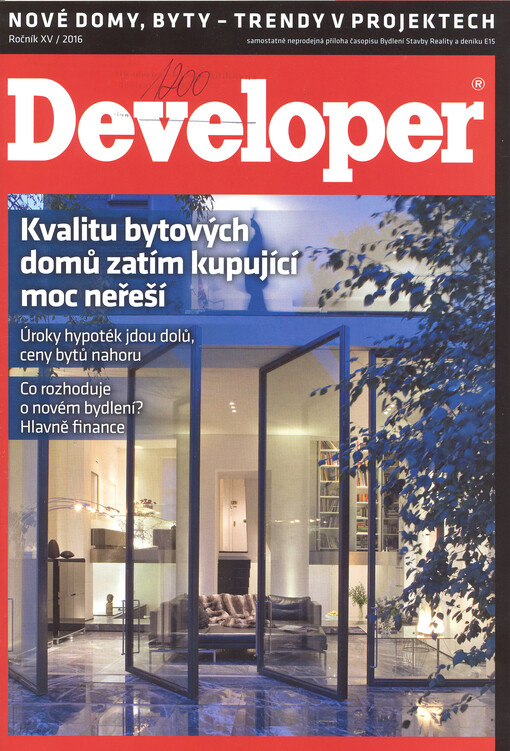 Developer : projekty nových rodinných a bytových domů