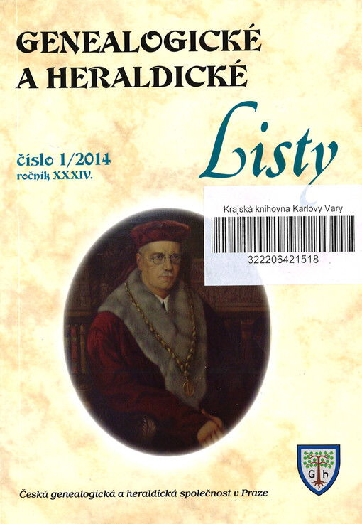 Genealogické a heraldické listy = Acta genealogica ac heraldica