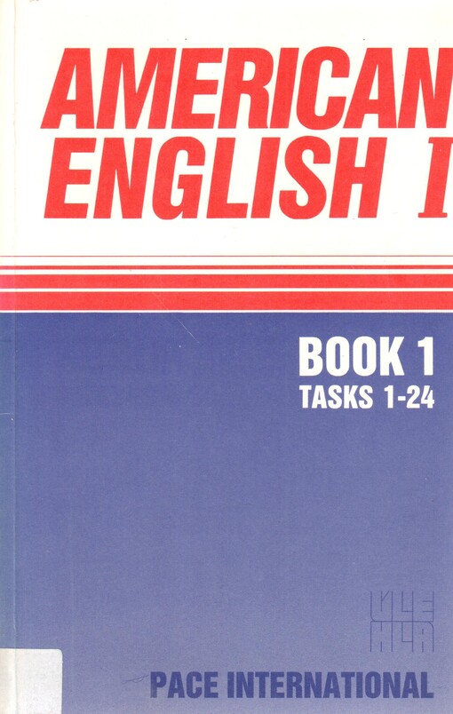 American English I. Book 1, Tasks 1-24