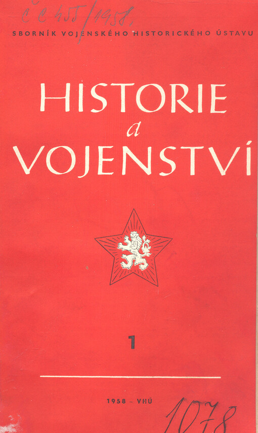 Historie a vojenství : časopis Historického ústavu Armády ČR